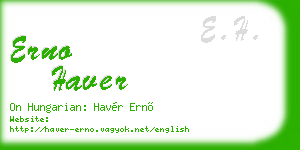 erno haver business card